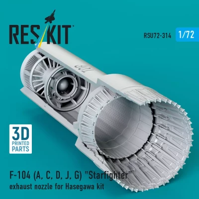 Reskit U72314 F-104 A,C,D,J,G Starfighter exh.nozzle (HAS) 1/72