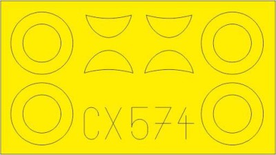 Eduard CX574 Mask 1/72 U-2/Po-2VS (ICM)