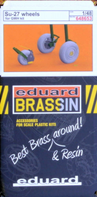 Eduard 648653 BRASSIN Su-27 wheels (G.W.H.) 1/48