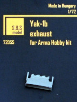SBS model 72055 Yak-1b Exhaust set (ARMA HOBBY) 1/72