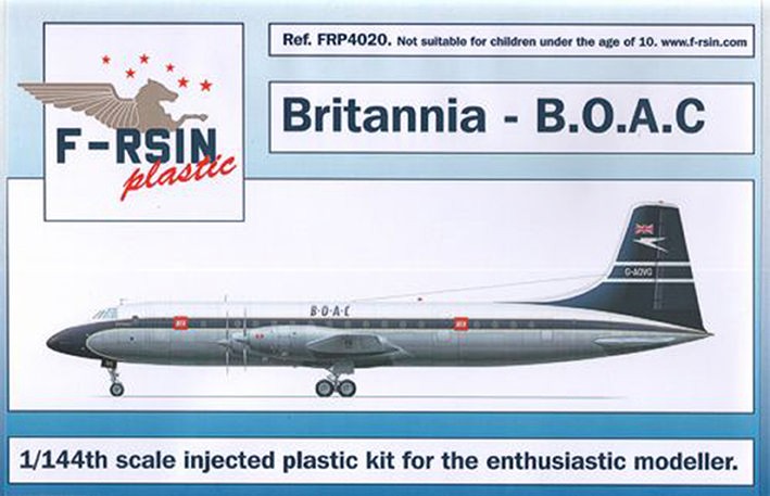 F-rsin Plastic FRP4020 Bristol Britannia 300 Decals BOAC 1/144