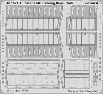 Eduard 481021 SET Hurricane Mk.I landing flaps (AIRF)