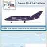 F-rsin Plastic FRP4127 Dassault Falcon 20 FRA/Cobham 1/144