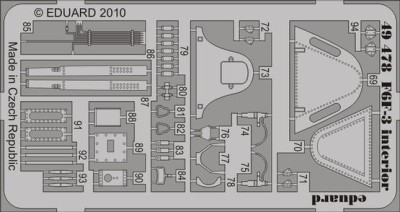 Eduard 49478 F6F-3 interior S.A. Hobby Boss