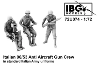 IBG U7274 Italian 90/53 Anti Aircraft Gun Crew (3 fig.) 1/72
