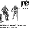 IBG U7274 Italian 90/53 Anti Aircraft Gun Crew (3 fig.) 1/72