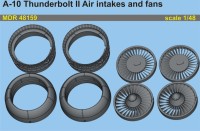 Metallic Details MDR48159 Fairchild A-10A/A-10B/A-10C Thunderbolt II Air intakes and fans 1/48