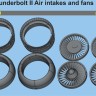 Metallic Details MDR48159 Fairchild A-10A/A-10B/A-10C Thunderbolt II Air intakes and fans 1/48