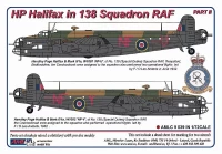 AML AMLC72039 Decals HP Halifax in 138 Squadron RAF (NFoU) 1/72