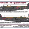 AML AMLC72039 Decals HP Halifax in 138 Squadron RAF (NFoU) 1/72