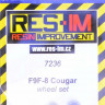 Res-Im 7236 F9F-8 Cougar wheel set (HAS) 1/72
