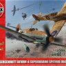Airfix 50014 Dogfight Double Spitfire Mkvb/Bf109F Набор с Красками и Клеем 1/48