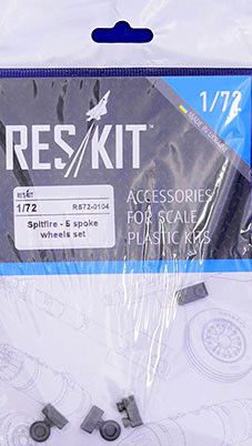 Reskit RS72-0104 Spitrfire 5-spoke wheels set (EDU,ICM,AIRF) 1/72