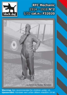 Black Dog F32020 RFC Mechanic 1914-1918 No.2 (1 fig.) 1/32