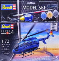 Revell 63877 Набор Транспортный вертолёт Eurocopter EC 145 „Builder’s Choice“ 1/72