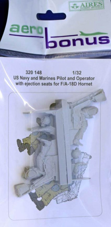 Aerobonus 320148 US Navy&Marines Pilot & Operator w/ ej.seat 1/32