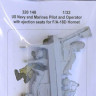 Aerobonus 320148 US Navy&Marines Pilot & Operator w/ ej.seat 1/32