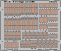 Eduard 49581 C-2 cargo seatbelts 1/48