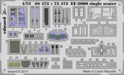 Eduard 73473 EF-2000 single seater 1/72