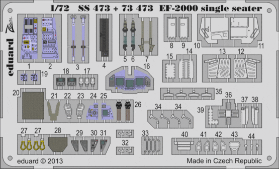 Eduard 73473 EF-2000 single seater 1/72