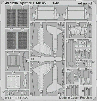 Eduard 491296 SET Spitfire F Mk.XVIII (AIRF) 1/48