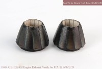 Mk1 Design MA-48079 McDonnell-Douglas F/A-18A+/F/A-18B/F/A-18C/F/A-18D GE exhaust nozzle Set (closed) 1/48