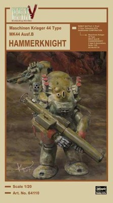 Hasegawa 64110 Робот ROBOT BATTLE V (FIVE) Maschinen Krieger 44 TYPE MK44 Ausf.B HAMMERKNIGHT (HASEGAWA) 1/20