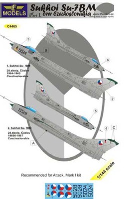 Lf Model C4465 Decals Su-7BM over Czechoslovakia Pt.1 1/144