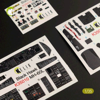 Reskit K35010 MH-60L Black Hawk interior 3D (KITTYH) 1/35