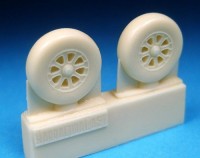 Barracuda Studios BCR72100 Vought Corsair, Grumman Hellcat Wheels - Plain Tread (For all Corsair and Hellcat kits) 1/72