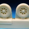 Barracuda Studios BCR72100 Vought Corsair, Grumman Hellcat Wheels - Plain Tread (For all Corsair and Hellcat kits) 1/72