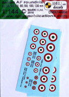 4+ Publications DMK-14464 1/144 Decals Italian AF roundels (2 sets)