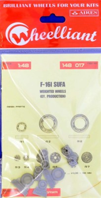 Wheelliant 148017 F-16I Sufa weighted wheels - GY prod. (HAS) 1/48
