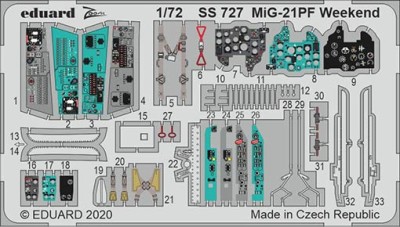 Eduard SS727 1/72 MiG-21PF Weekend (EDU)
