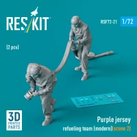 Reskit F72021 Purple jersey refueling team modern 2 (2 fig) 1/72