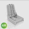 Art Scale 200-A48066 Messerschmitt Me-262A-1a - seat with seat belts, detail set 1/48