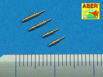 Aber A48003 Set of 4 barrels tips for German 7,92 mm MG.17 aircraft machine guns 1/48