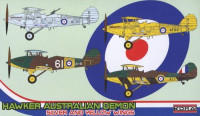 Kora Model 72184 Hawker Australian Demon (Silver&Yellow Wings) 1/72