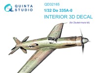 Quinta Studio QD32165 Do 335A-0 (Zoukei-mura) 3D Декаль интерьера кабины 1/32