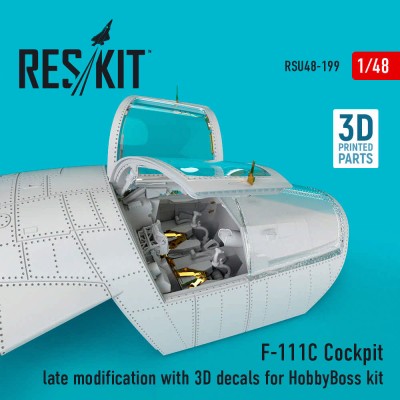 Reskit U48199 F-111C Cockpit late modification w/ 3D decals 1/48