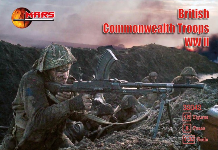 Mars MAR32042 British Commonwealth troops WWII 1/32