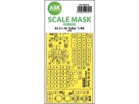 Art Scale 200-M48226 Mitsubishi Ki-21-Ib Sally wheels and canopy frame paint mask (outside only) 1/48