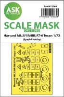 Art Scale 200-M72069 North-American Harvard Mk.II/IIA/IIB/AT-6 Texan canopy frame paint masks (outside only) 1/72