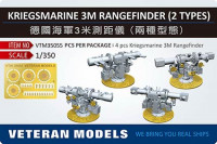Veteran models VTW35055 KRIEGSMARINE 3M RANGEFINDER(2 TYPES) 1/350