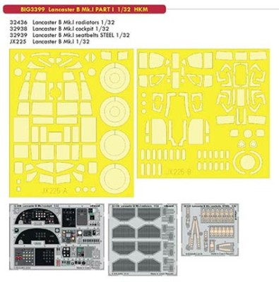 Eduard BIG03399 1/32 Lancaster B Mk.I PART I (HKM)