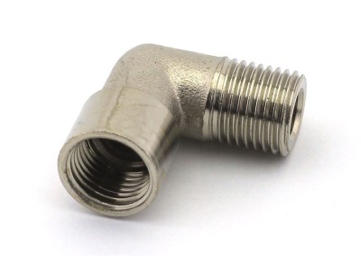 Jas 8104 Переходник гайка 1/4&quot; - штуцер 1/4&quot;, Г-образный