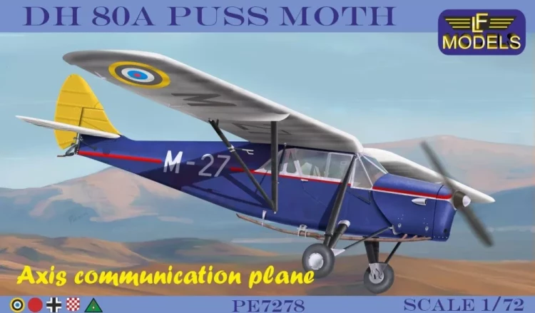 Lf Model P7278 DH 80A Puss Moth Axis communicat. (5x camo) 1/72