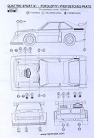 Reji Model DECRJ1025 1/24 Audi Quattro S1 1985-86 upgrade (PE set)