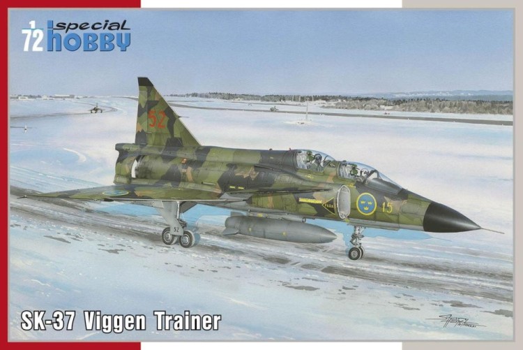 Special Hobby S72381 SAAB SK-37 Viggen Trainer (3x camo) 1/72