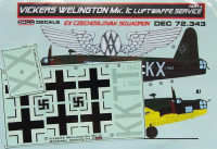 Kora Model DEC72343 V.Wellington Mk.IC Luftwaffe Vol.2 декали декали 1/72